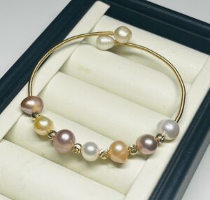 ブレスレット 淡水パール 買取 ｜マルチカラー パールブレスレット