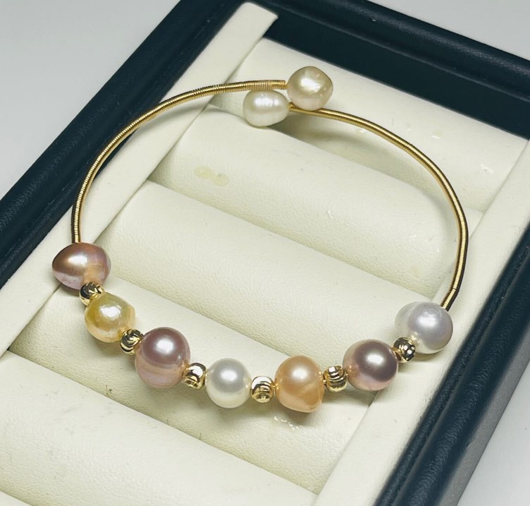 ブレスレット 淡水パール 買取 ｜マルチカラー パールブレスレット