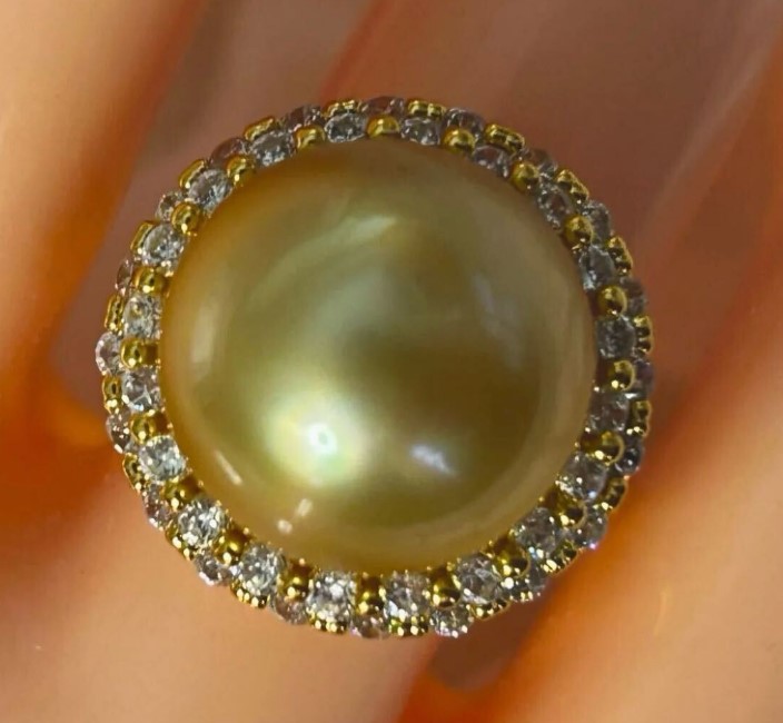 指輪 ゴールデンパール 買取 ｜大珠 パールリング