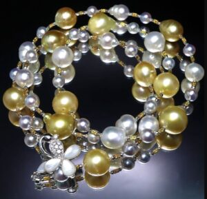 ネックレス ゴールデンパール 買取 ｜ロング パールネックレス 約67.1g