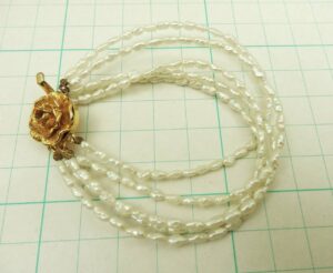 ブレスレット 淡水パール 買取 ｜5連 パールブレスレット 約10.25g