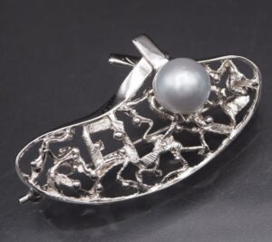 ブローチ 白蝶真珠 買取 ｜パールブローチ 9.2g