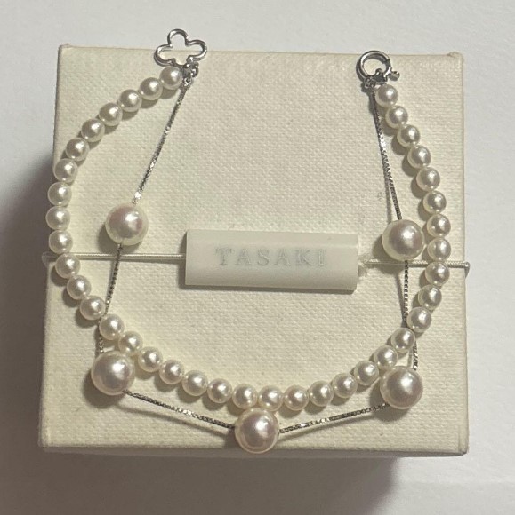 ブレスレット 花珠真珠 買取 ｜タサキ 2連パールブレスレット
