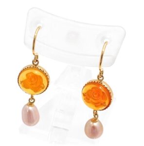 ピアス・イヤリング 淡水パール 買取 ｜フラワーモチーフ パールピアス 2.0g