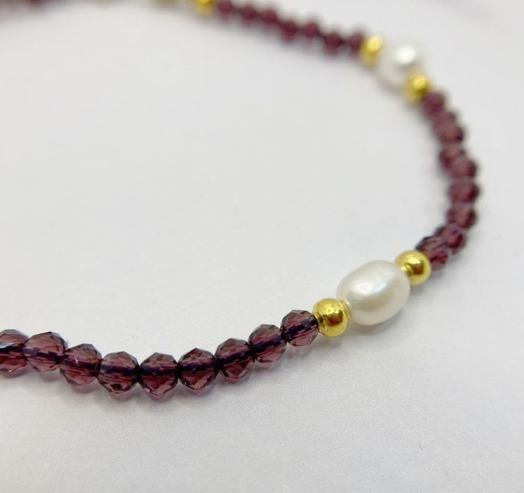 ブレスレット 淡水パール 買取 ｜アメジスト パールブレスレットを