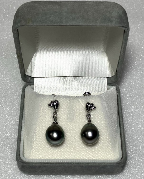ピアス・イヤリング 黒蝶真珠 買取 ｜パールイヤリング 4.4g