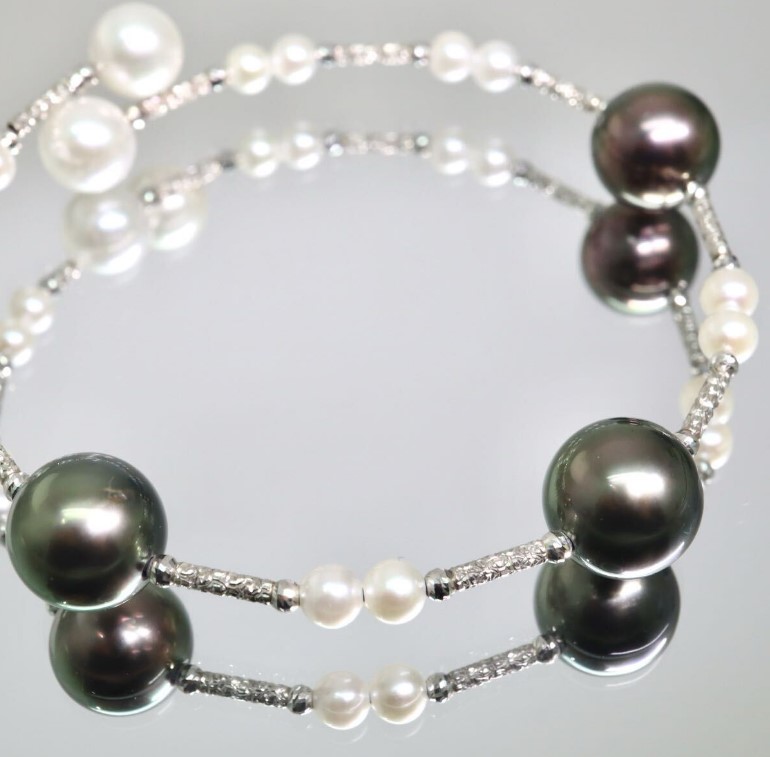 ブレスレット 黒蝶真珠 買取 ｜パールブレスレット 約7.1g