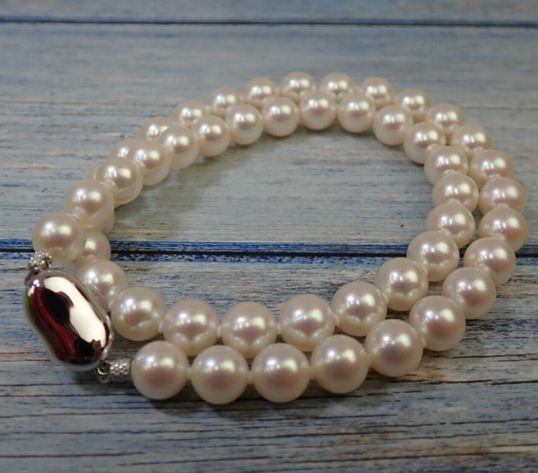 ネックレス 花珠真珠 買取 ｜オーロラ パールネックレス