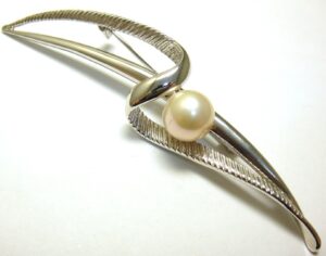 ブローチ マジョリカパール 買取 ｜パールブローチ 約12.4g