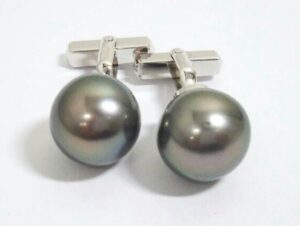 カフス 黒蝶真珠 買取 ｜パールカフス 約8.9g