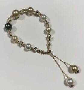 ブレスレット 白蝶真珠 買取 ｜タヒチ ミックスパールブレスレット
