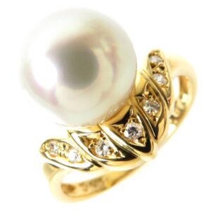 指輪 アコヤ真珠 買取 ｜タサキ ダイヤ パールリング