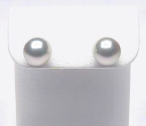 ピアス・イヤリング アコヤ真珠 買取 ｜シルバーブルーグレー パールピアス