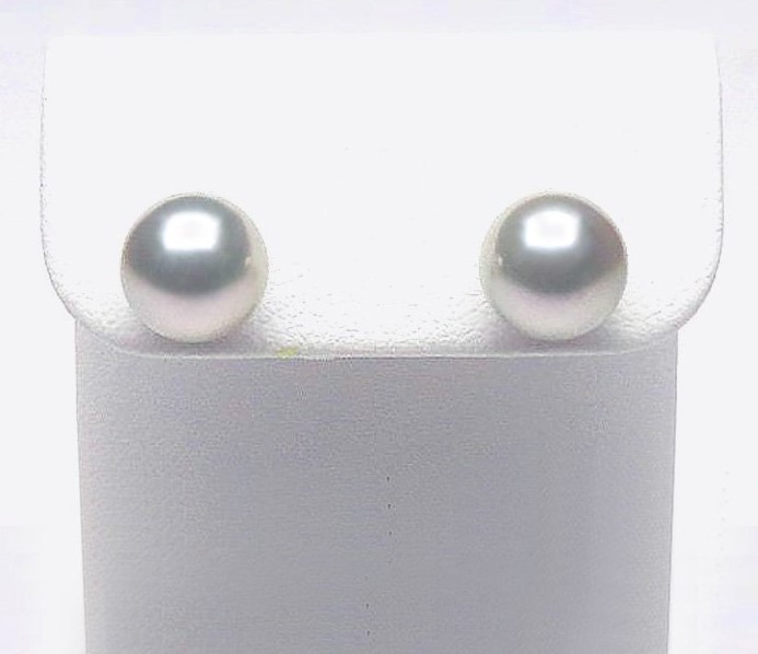 ピアス・イヤリング アコヤ真珠 買取 ｜シルバーブルーグレー パールピアス