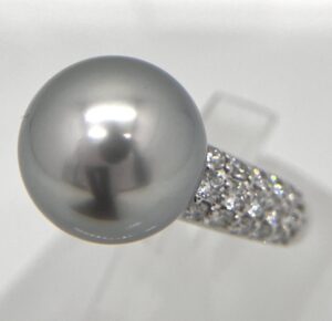 指輪 黒蝶真珠 買取 ｜ダイヤ パールリング 約10.0g