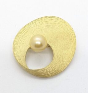 ブローチ ゴールデンパール 買取 ｜パールブローチ