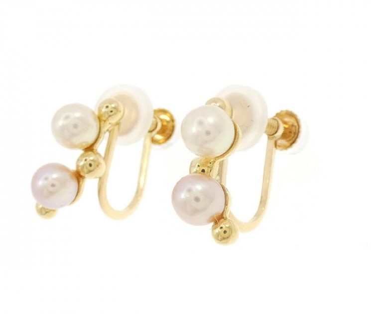 ピアス・イヤリング 淡水パール 買取 ｜ミキモト パールイヤリング 約2.1g