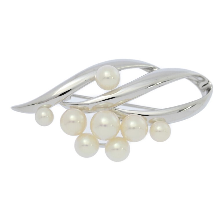 タサキ（田崎） ブローチ アコヤ真珠 買取 ｜パールブローチ 8.9g