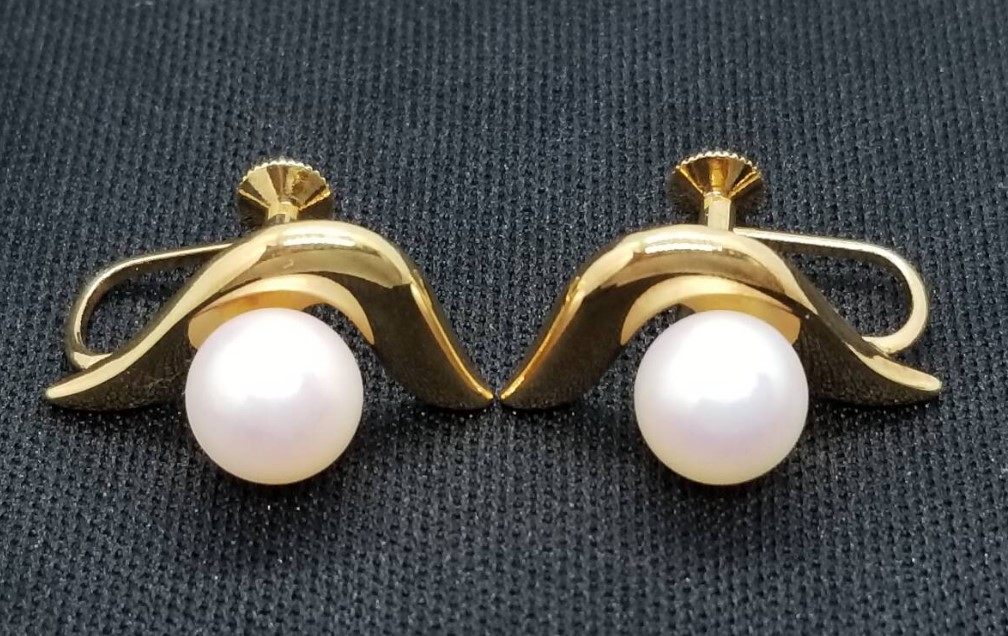 ミキモト  アコヤ真珠 買取 ｜パールイヤリング 約3.6g