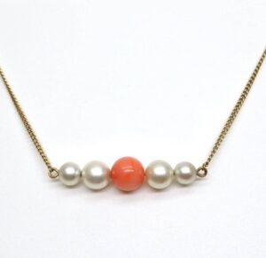 本珊瑚 買取 ｜珊瑚 アコヤ本真珠ネックレスを買取しました。【真珠買取リパール】