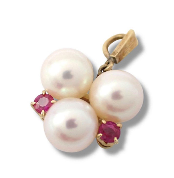 ルビー 価格表 ｜ルビー ミキモト パールペンダントトップを買取しました。【真珠買取リパール】