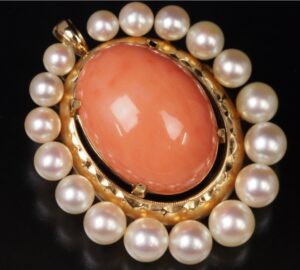 本珊瑚 買取 ｜珊瑚 田崎真珠 パールペンダントトップを買取しました。【真珠買取リパール】