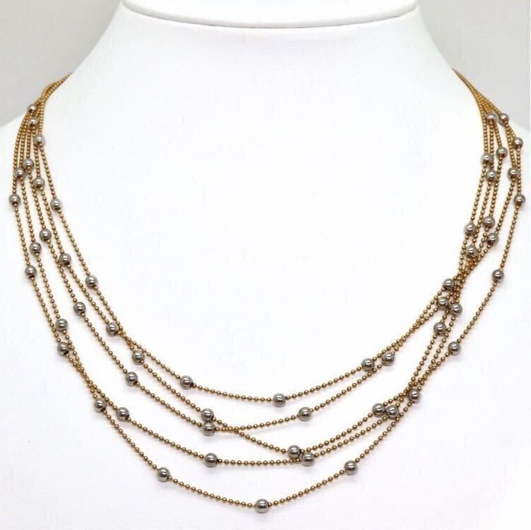 k18 pt850 コンビ 相場 ｜貴金属 パール5連ネックレスを買取しました。【真珠買取リパール】