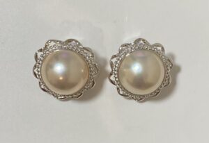マベパール 価値 ｜マベ真珠[ミキモト パールイヤリング]を買取しました。【真珠買取リパール】