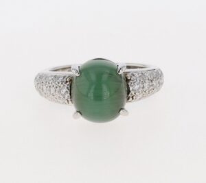 キャッツアイ 宝石 値段 ｜ダイヤモンド[タサキ メレダイヤリング]を買取しました。【真珠買取リパール】