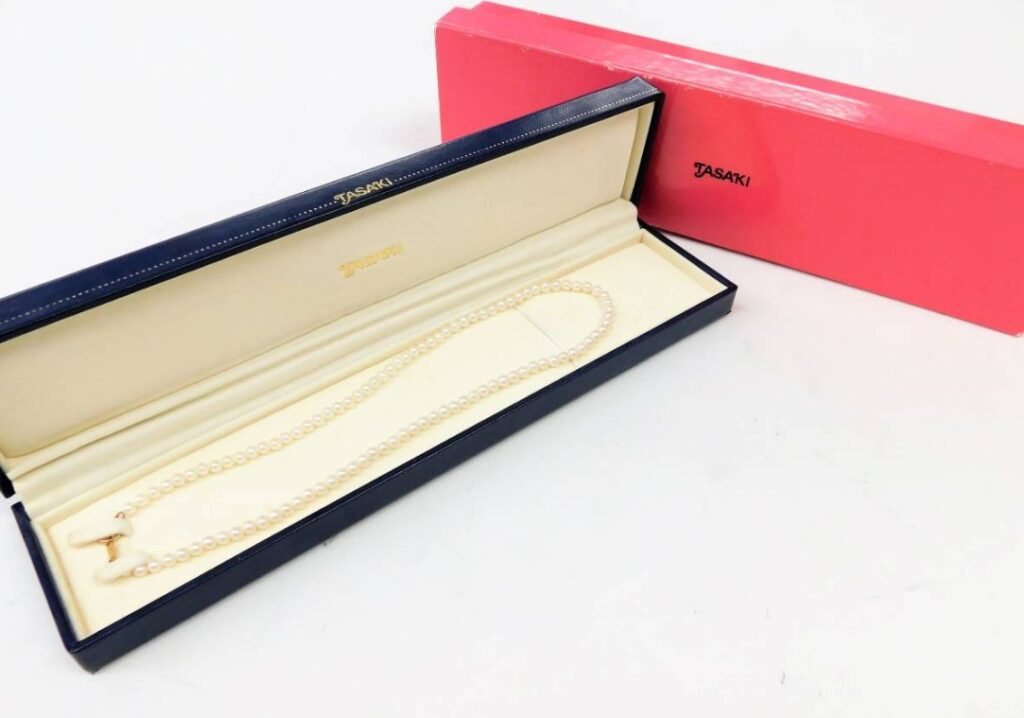 18kネックレス 相場 ｜貴金属[タサキ真珠 一連パールネックレス]を買取しました。【真珠買取リパール】