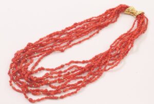 珊瑚 ネックレス 本物 見分け方 ｜珊瑚[ミキモト 9連 ネックレス]を買取しました。【真珠買取リパール】