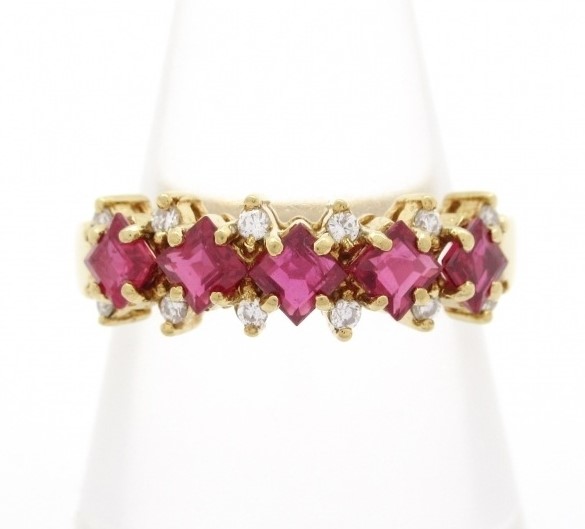 ルビー 価値 ｜ルビー[ミキモト ダイアモンドリング]を買取しました。【真珠買取リパール】