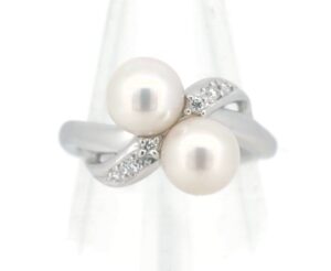 プラチナ 用途 ｜白蝶真珠[パール/ダイヤモンドリング]を買取しました。【真珠買取リパール】