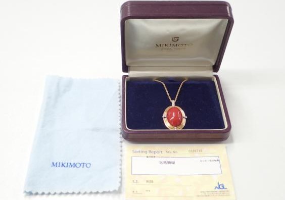 赤珊瑚 なぜ高い ｜珊瑚[ネックレス]を買取しました。【真珠買取リパール】