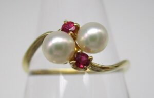 ルビーは何月の誕生石 ｜ルビー[ミキモト　パールリング]を買取しました。【真珠買取リパール】
