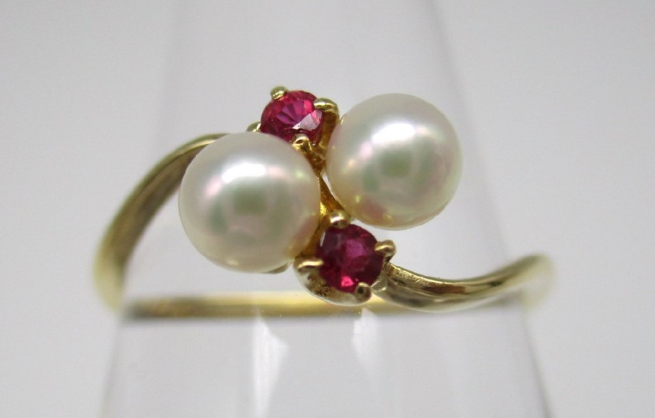 ルビーは何月の誕生石 ｜ルビー[ミキモト　パールリング]を買取しました。【真珠買取リパール】