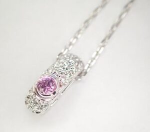 サファイア 色 ランク ｜サファイア[ピンクサファイア ネックレス]を買取しました。【真珠買取リパール】