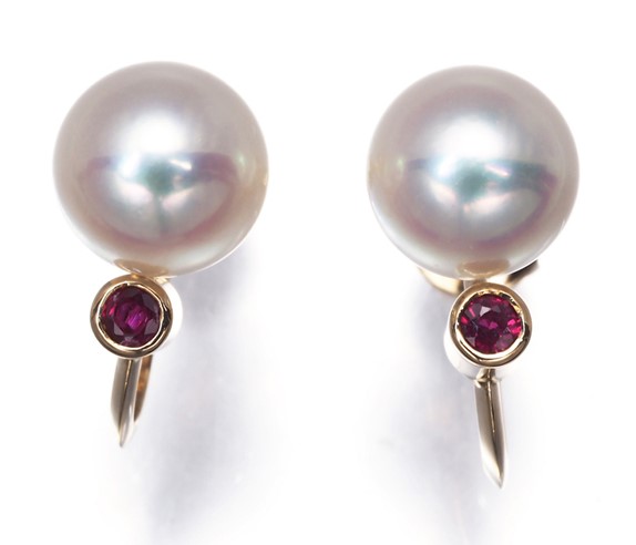 ルビー 最高級 ｜ルビー[パールイヤリング]を買取しました。【真珠買取リパール】