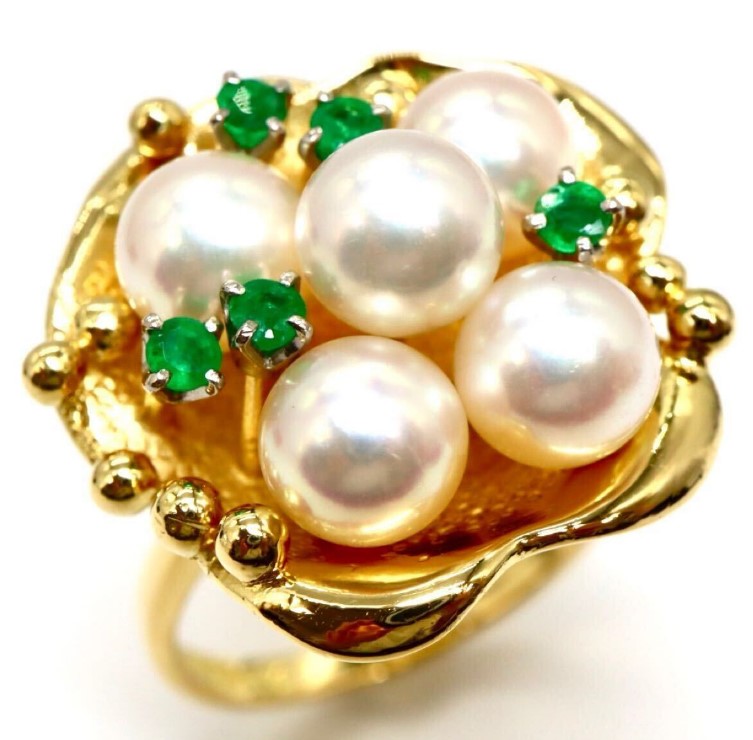 エメラルド 高い 理由 ｜エメラルド[パールリング]を買取しました。【真珠買取リパール】