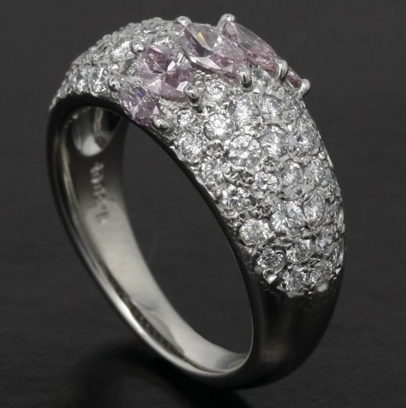 ピンクダイヤ 買取 相場 ｜ダイヤモンド[ミキモト リング]を買取しました。【真珠買取リパール】