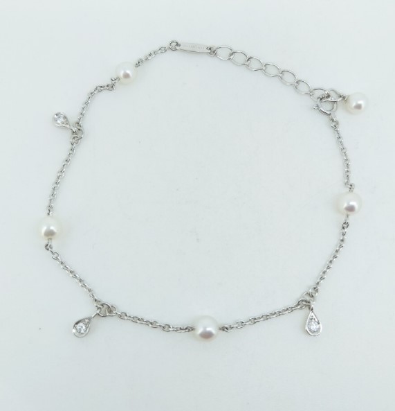 ダイヤ ブレスレット 買取相場 ｜ダイヤモンド[ミキモト パールブレスレット]を買取しました。【真珠買取リパール】