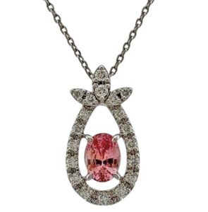 パパラチアサファイア 値段 ｜サファイア[ダイヤモンドネックレス]を買取しました。【真珠買取リパール】