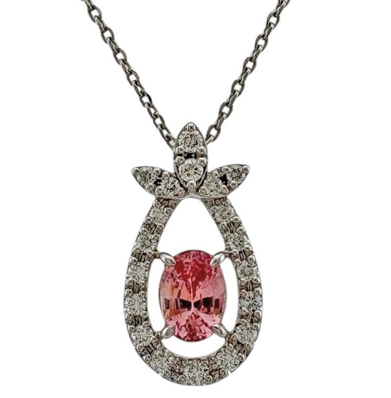 パパラチアサファイア 値段 ｜サファイア[ダイヤモンドネックレス]を買取しました。【真珠買取リパール】