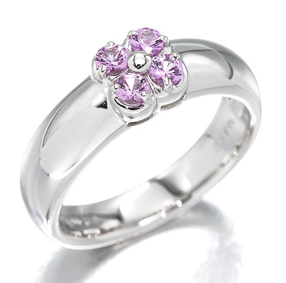 k18 wg 買取 価格 ｜サファイア[フラワーモチーフリング]を買取しました。【真珠買取リパール】