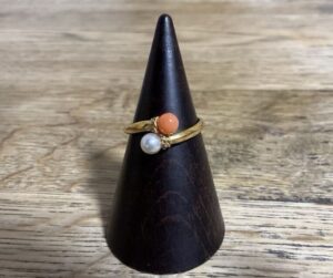 サンゴ 出張買取 ｜珊瑚[タサキ パールリング]を買取しました。【真珠買取リパール】