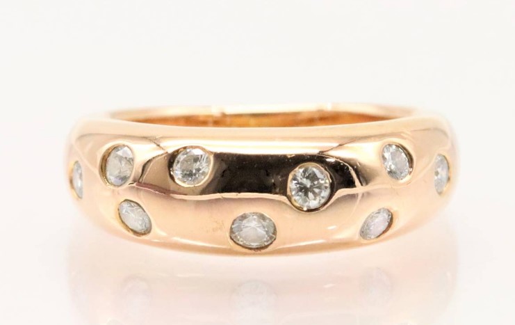 ダイヤモンド0.3 ct 相場 ｜ダイヤモンド[タサキ ドット風リング]を買取しました。【真珠買取リパール】