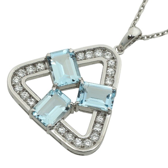 ブルガリ アクアマリン ｜ダイヤモンド[ミキモト アクアマリンネックレス]を買取しました。【真珠買取リパール】