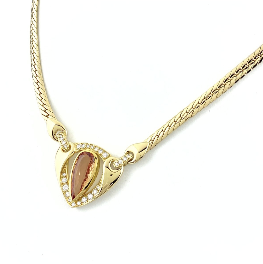 インペリアルトパーズ 価値 ｜インペリアルトパーズ[ミキモト ネックレス]を買取しました。【真珠買取リパール】