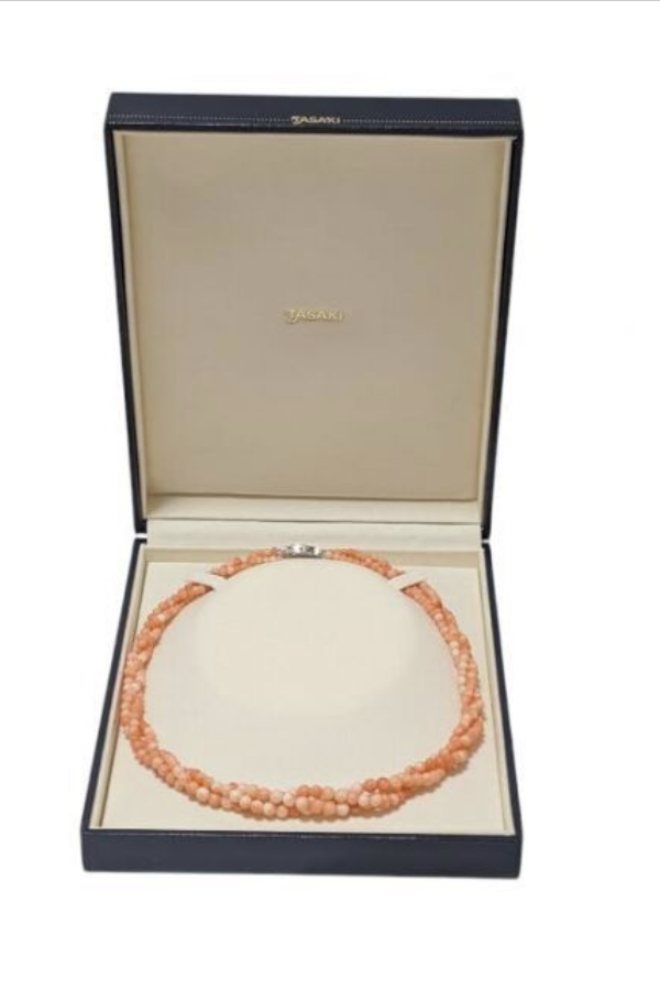 珊瑚ネックレス 買取相場 ｜珊瑚[タサキ 珊瑚 ネックレス]を買取しました。【真珠買取リパール】