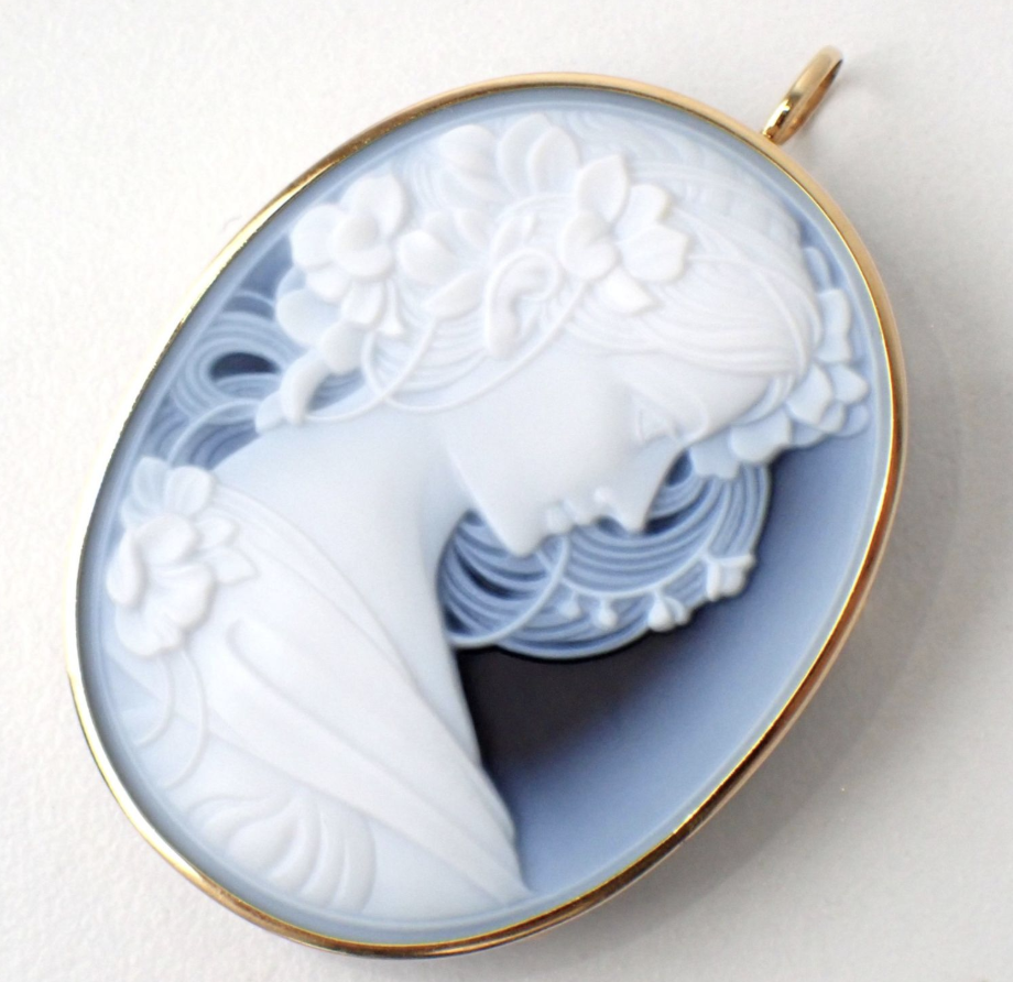 カメオブローチ 買取 ｜カメオ[タサキ カメオペンブローチ]を買取しました。【真珠買取リパール】